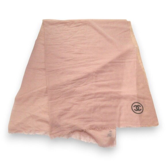 CHANEL Pink Logo Scarf - Picture 2 of 9